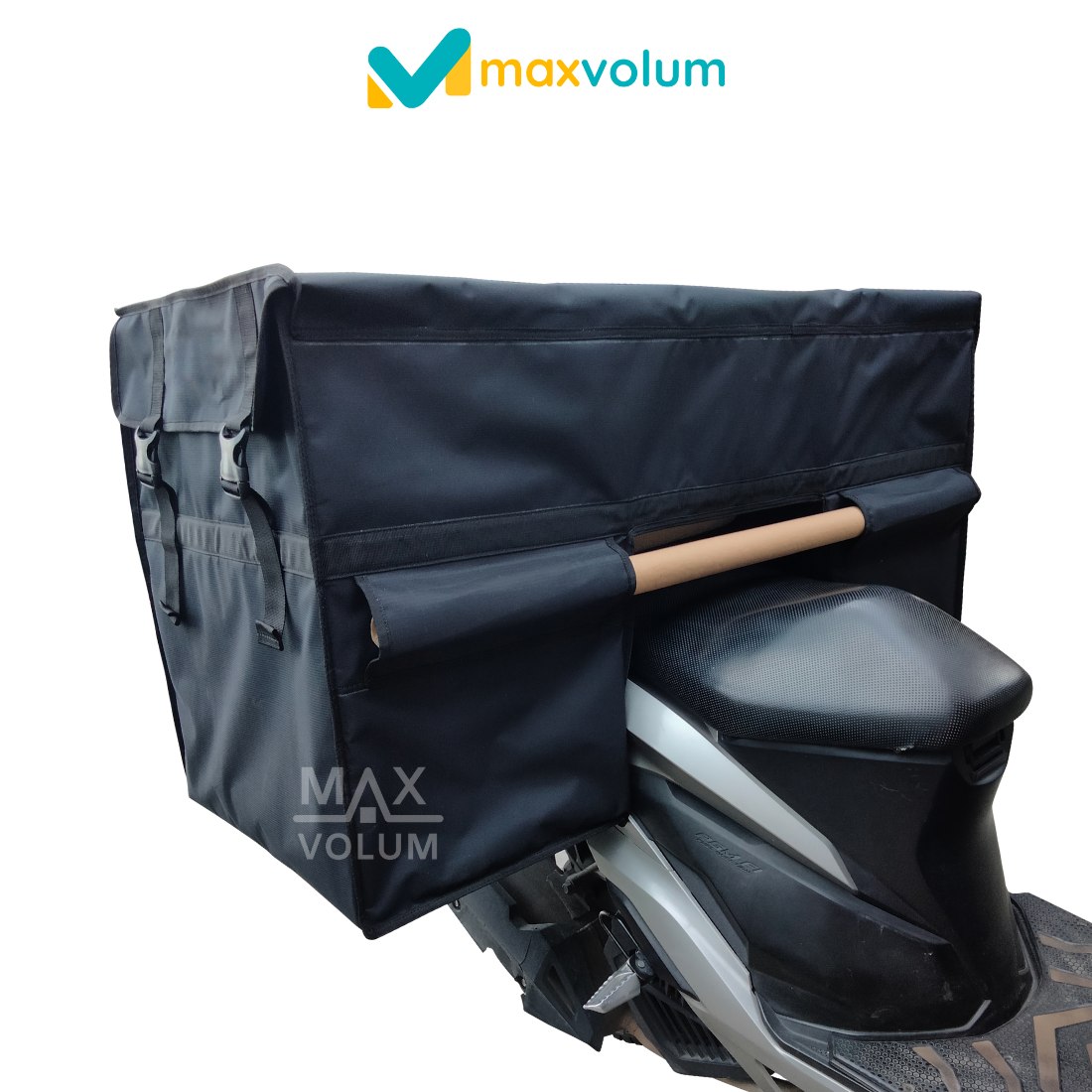Tas Motor Super Hitam List Hitam