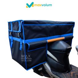 Tas Motor Super Hitam List Biru